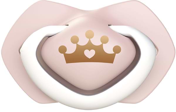 Фото - Симметричная пустышка Canpol babies 0-6 мес ROYAL BABY 2 шт. - розовая (22/650_pin)