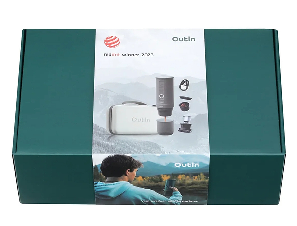 Фото - Портативная кофеварка OUTIN Forest Green в дорожном футляре OTEM-01-FG-BAG