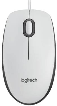 Мышь проводная Logitech M100 White (910-006764) - Фото 1