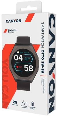 Фото - Смарт-часы Canyon Otto SW-86 Black (CNS-SW86BB)