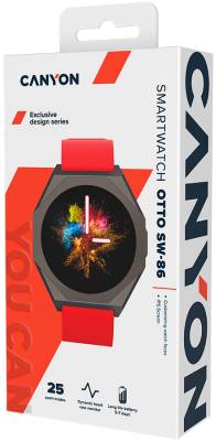 Фото - Смарт-часы Canyon Otto SW-86 Red (CNS-SW86RR)