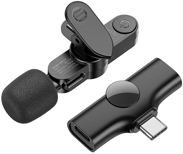 Фото - Микрофон для смартфона BOROFONE BFK12 Type-C Black (6941991106392)