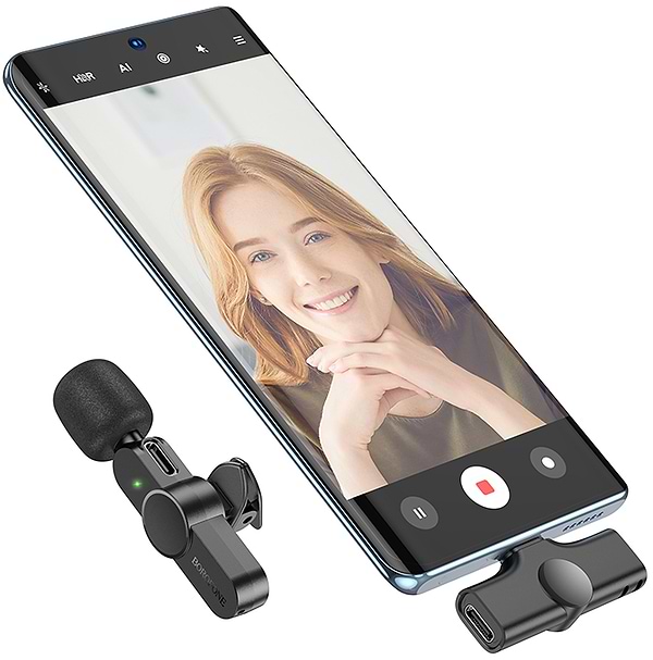 Фото - Микрофон для смартфона BOROFONE BFK12 Type-C Black (6941991106392)