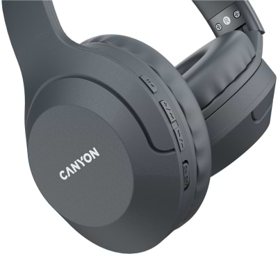 Фото - Навушники повнорозмірні бездротові Canyon BTHS-3 Dark grey (CNS-CBTHS3DG)