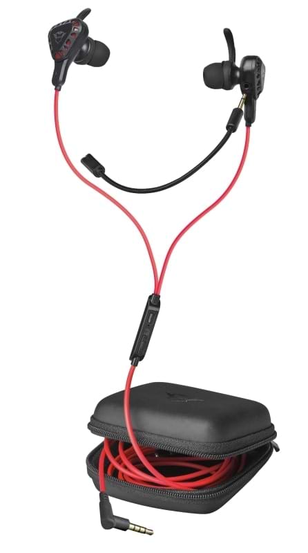 Фото - Гарнитура проводная игровая Trust GXT 408 Cobra Multiplatform 3.5mm Red (23029)