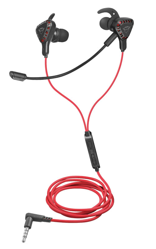 Гарнитура проводная игровая Trust GXT 408 Cobra Multiplatform 3.5mm Red (23029) - Фото 1