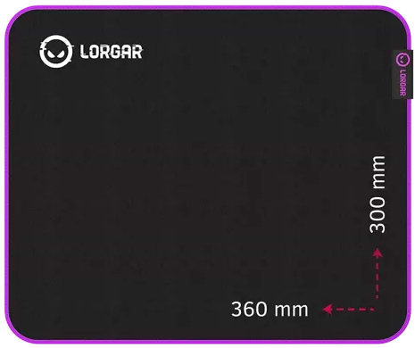 Килимок для миші ігровий Lorgar Main 313 Gaming (LRG-GMP313) - Фото 1