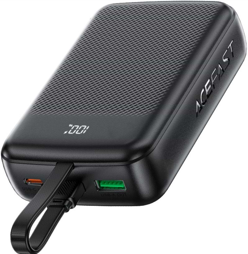 Батарея мобильная AceFast M14 PD20W 20000mAh Black (6974316283966)