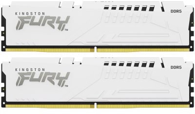 Память DDR Kingston Fury Beast White RGB DDR5-6000 64GB (2x32GB) CL36-38-38 1.35V EXPO (KF560C36BWEAK2-64)