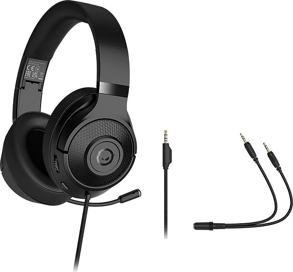 Фото - Гарнітура дротова ігрова Lorgar Noah 101 Gaming 3.5mm Black (LRG-GHS101B)