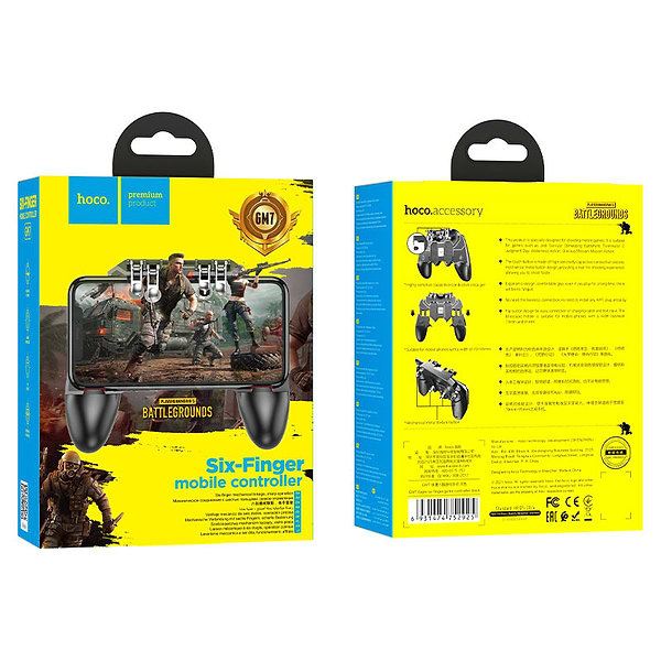 Фото - Геймпад HOCO GM7 Eagle six finger game controller Black (6931474752925)