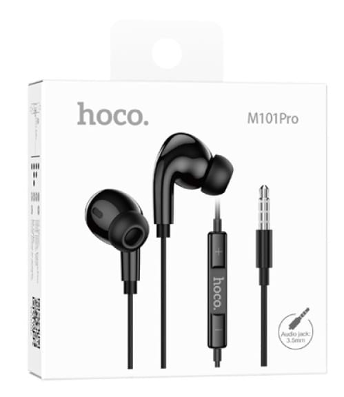 Фото - Наушники вкладыши проводные HOCO M101 Pro Crystal sound Black (6931474782373)