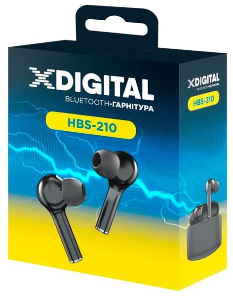 Фото - Навушники вкладиші бездротові TWS X-Digital HBS-210 Black