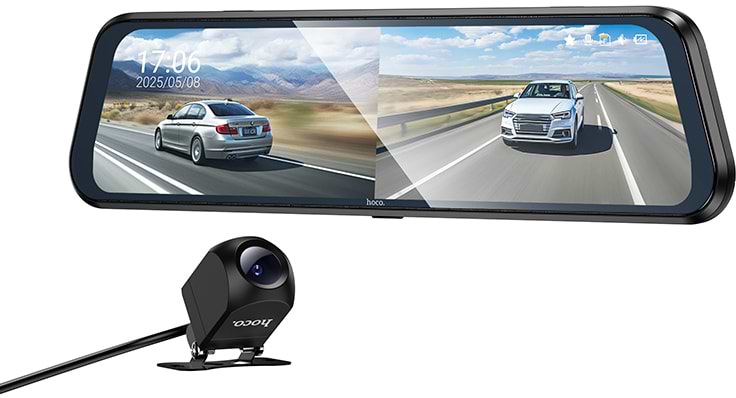 Відеореєстратор HOCO DV16 9.66-inch Black (6942007664219)