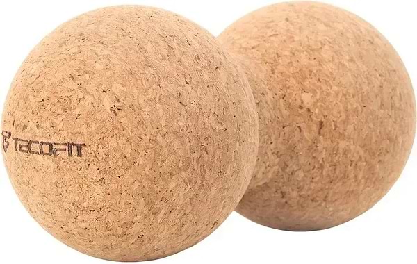 Фото - Масажний м'яч TECOFIT Fitness Cork massage ball Size 15.5х7.5cm Material Cork (TOP19045120)