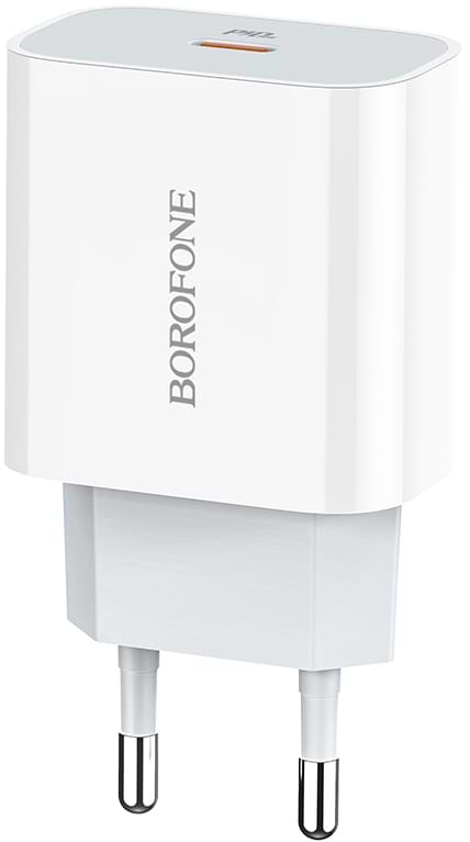 Сетевое зарядное устройство BOROFONE BA38A Plus Speedy PD20W White (6931474746870)