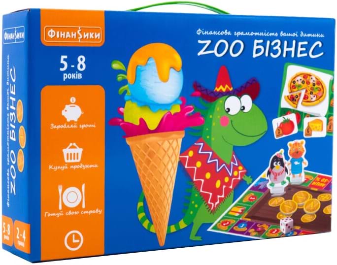 Настільна гра розвиваюча (5-7 років) Vladi Toys Зообізнес, укр. (VT2312-05) - Фото 1