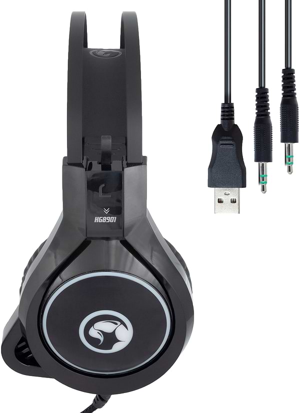 Фото - Гарнітура дротова Marvo HG8901 Multi-LED Black