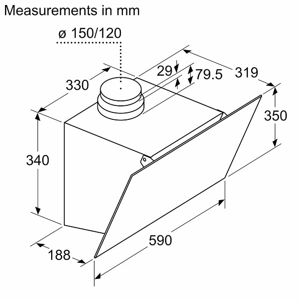 Фото - Вытяжка декоративная Bosch DWK63PJ60T