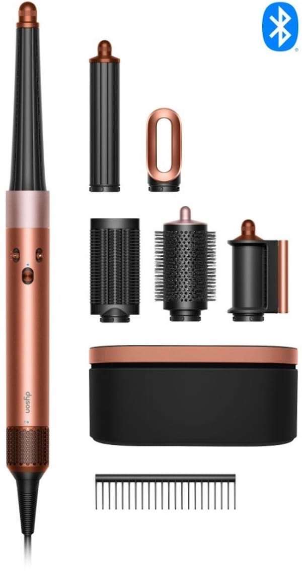 Фото - Уценка - Стайлер Dyson HS08 Airwrap ID T1/T2 Amber Silk Янтарный шелк (123682-01)