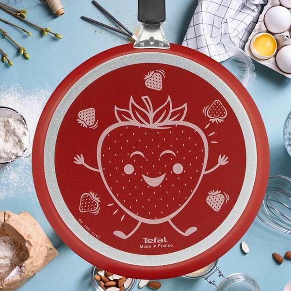 Фото - Сковорода для млинців Tefal B4391102 FRUITS (полуниця) 28 см