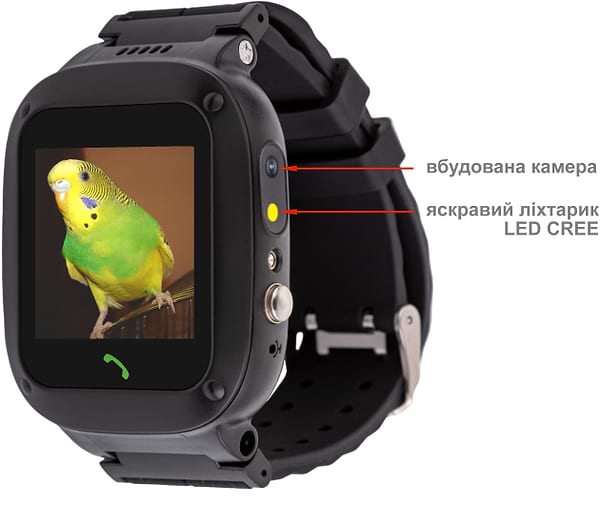 Фото - Уценка - Детские часы AmiGo GO004 SP Camera+LED Black