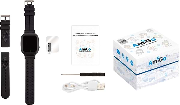 Фото - Уценка - Детские часы AmiGo GO004 SP Camera+LED Black