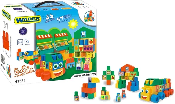 Фото - Пластиковый конструктор для малышей Wader 33 эл. (41581)