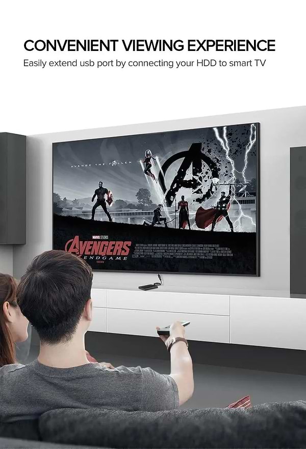 Фото - Кабель USB type A - USB type A UGREEN US129 USB 3.0 Extension Male 1.5m Black (30126)