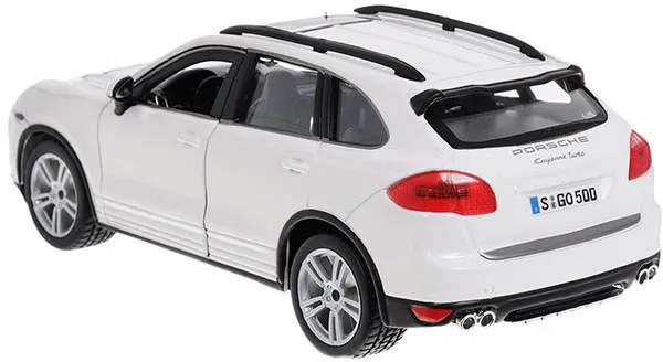 Фото - Колекційна машинка 1:24 Bburago Porsche Cayenne Turbo (асорті білий, жовтий, 1:24) (18-21056)