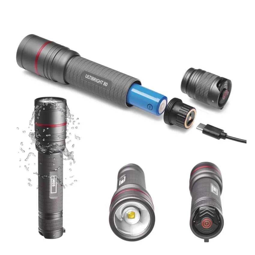 Фото - Фонарь EMOS P3180 Ultibright 80 600 Lm 2600 mAh металл фокус