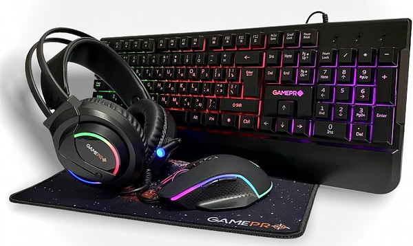 Фото - Клавіатура+миша GamePro + навушники 4in1 GS1252USB