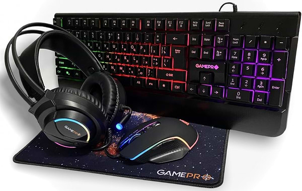 Фото - Клавіатура+миша GamePro + навушники 4in1 GS1252USB