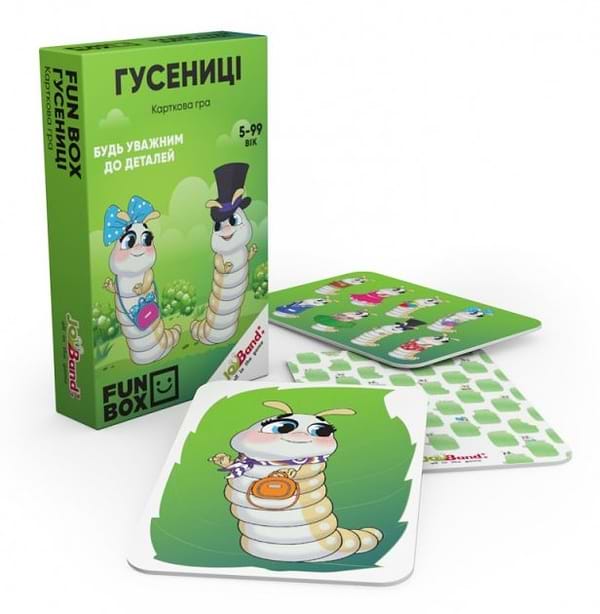 Фото - Настільна гра карткова (5-7 років) JoyBand-Bontoy FunBox Гусениці (FB0002)