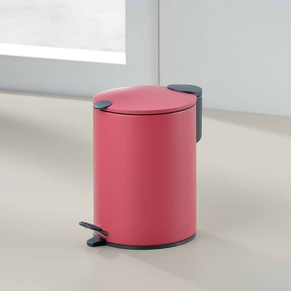 Фото - Бак для сміття з педаллю Kela Mats пастельно-червоний 3 л (23618)