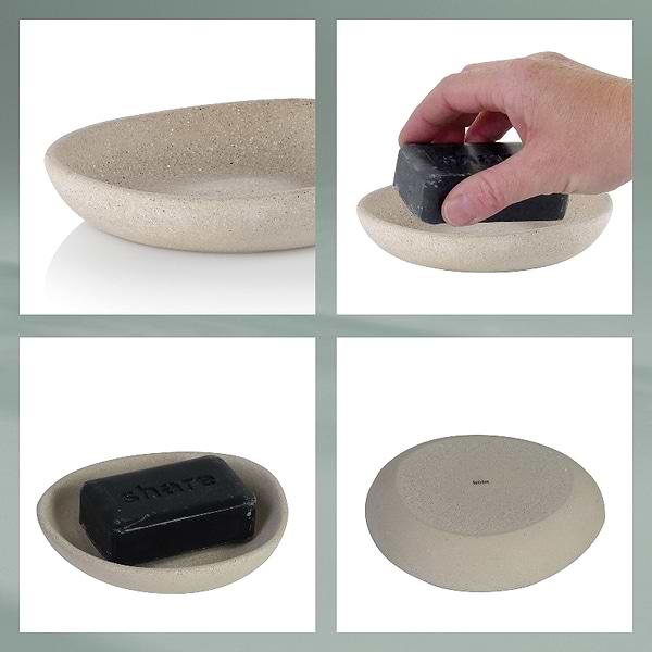 Фото - Мыльница Kela Roda бежевая 12х11х2.5 см (23678)