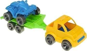 Фото - Базовий ігровий транспорт для малюка Tigres Набір авто "Kid cars Sport" 3 ел. (Пікап + квадроцикл) (39543)