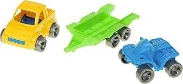 Фото - Базовий ігровий транспорт для малюка Tigres Набір авто "Kid cars Sport" 3 ел. (Пікап + квадроцикл) (39543)