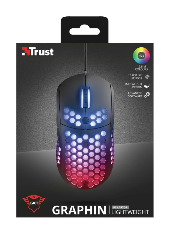 Фото - Миша дротова ігрова Trust GXT 960 Graphin Ultra-lightweight RGB USB Black (23758)