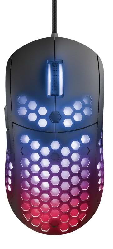 Мышь проводная игровая Trust GXT 960 Graphin Ultra-lightweight RGB USB Black (23758) - Фото 1