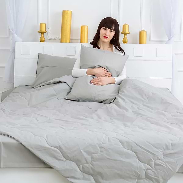 Фото - Одеяло детское лето MirSon BamBoо №2376 Light Gray 110x140 см (2200003031577)