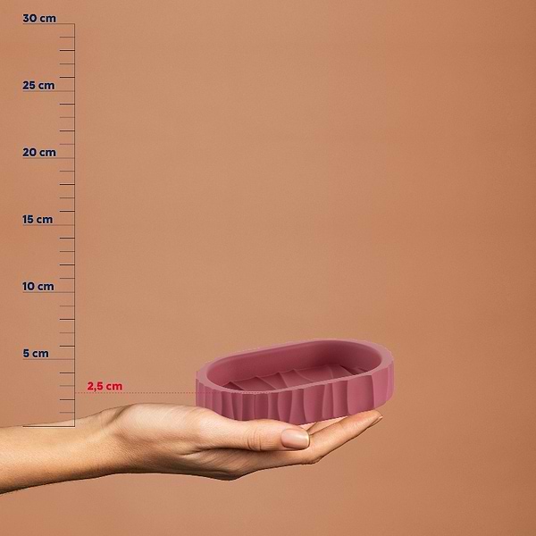 Фото - Мыльница Kela Merida малиново-красная 15х9х2.5 см (23768)