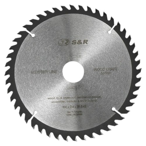Диск алмазный S&R WoodCraft 190x30x2.4 Z48 (238048190)