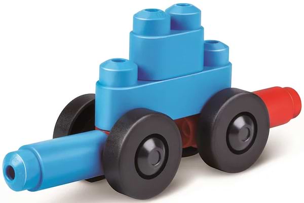 Фото - Пластиковий конструктор PolyM Машинки і звірята 6 деталей (760001)