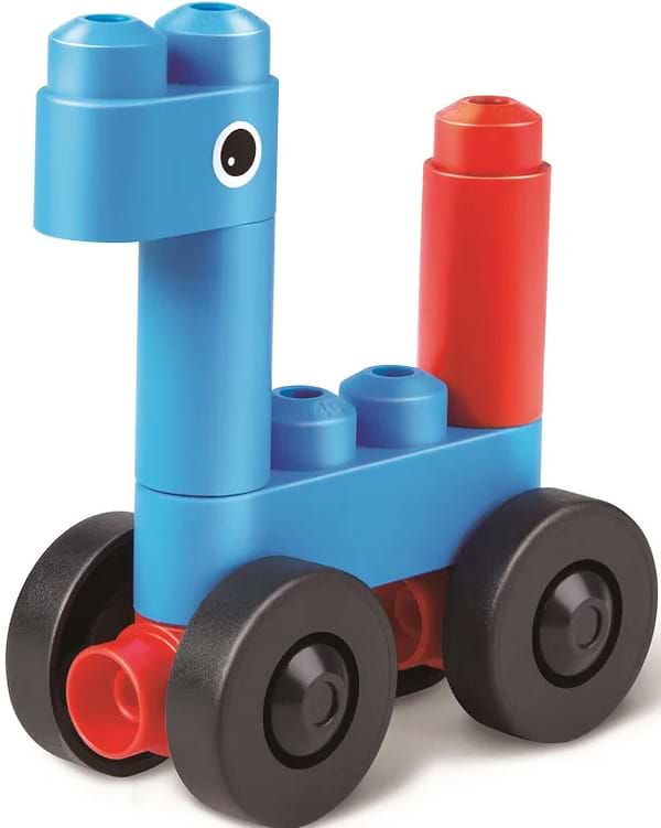 Фото - Пластиковий конструктор PolyM Машинки і звірята 6 деталей (760001)