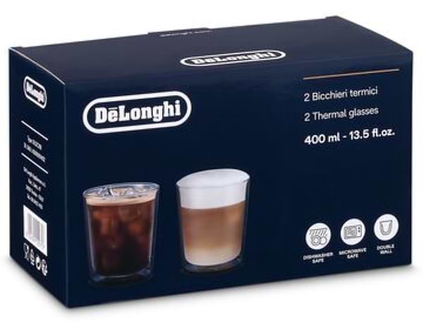 Фото - Набор стаканов с двойными стенками Delonghi DLSC318 2 шт. 400 мл