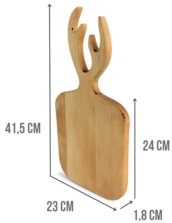 Фото - Доска разделочная Brizoll D016 Бук HUNTER 23х24х18 см