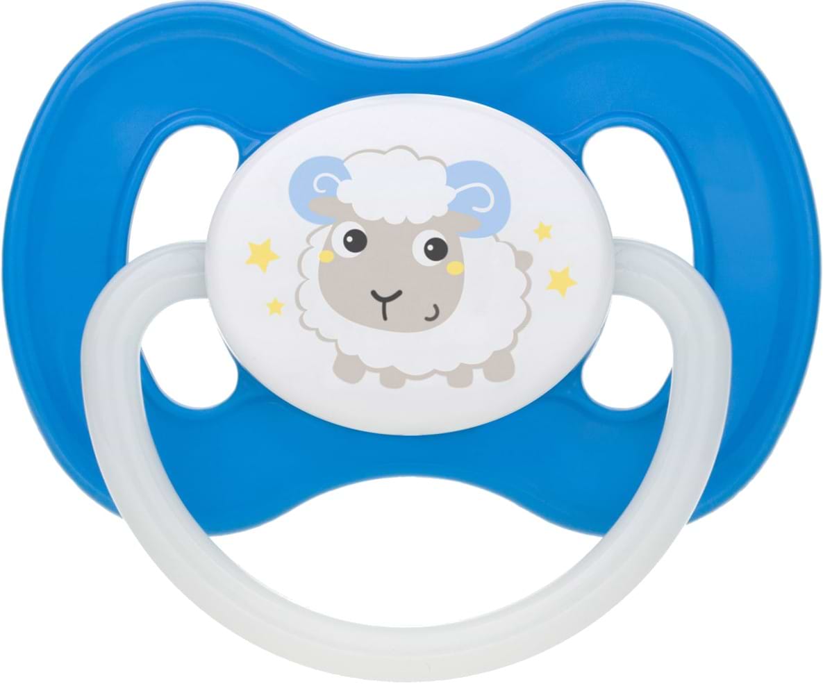 Круглая пустышка Canpol babies Bunny & Company латексная синя, 1 шт. (23/278_blu)