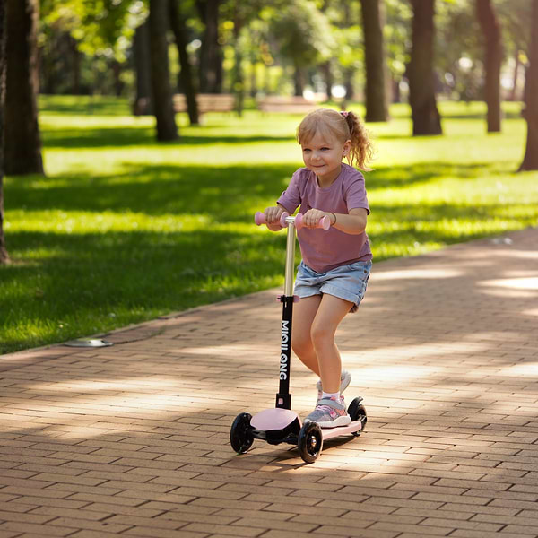 Фото - Триколісний самокат Miqilong Alamo Рожевий (ALAMO-125-PINK)