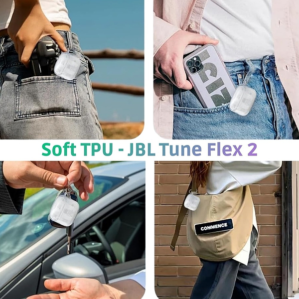 Фото - Чехол для наушников BeCover Soft TPU  for JBL Tune Flex 2 Transparent (714829)